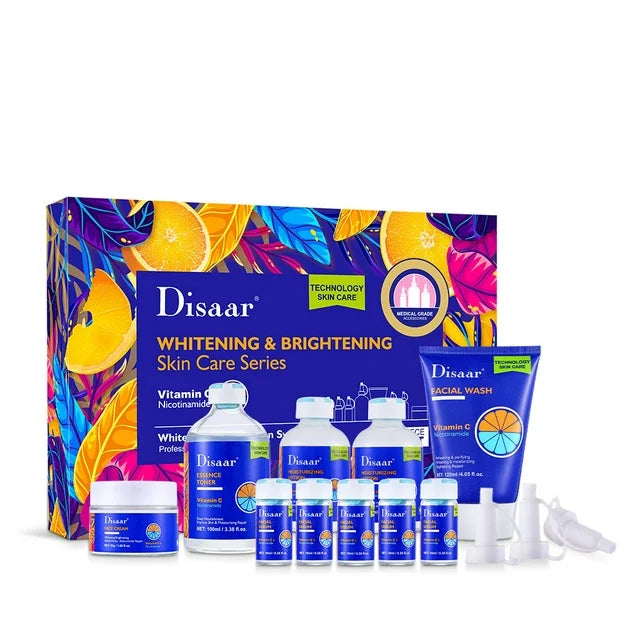 Disaar 10pcs Vitamin C & Niacinamide Skincare Set