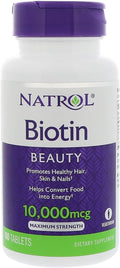 Natrol Biotin Maximum Strength 10000 mcg 100 Count