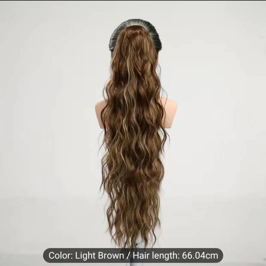 26-Inch Wrap-Around Curly Ponytail Hair Extension – image 4