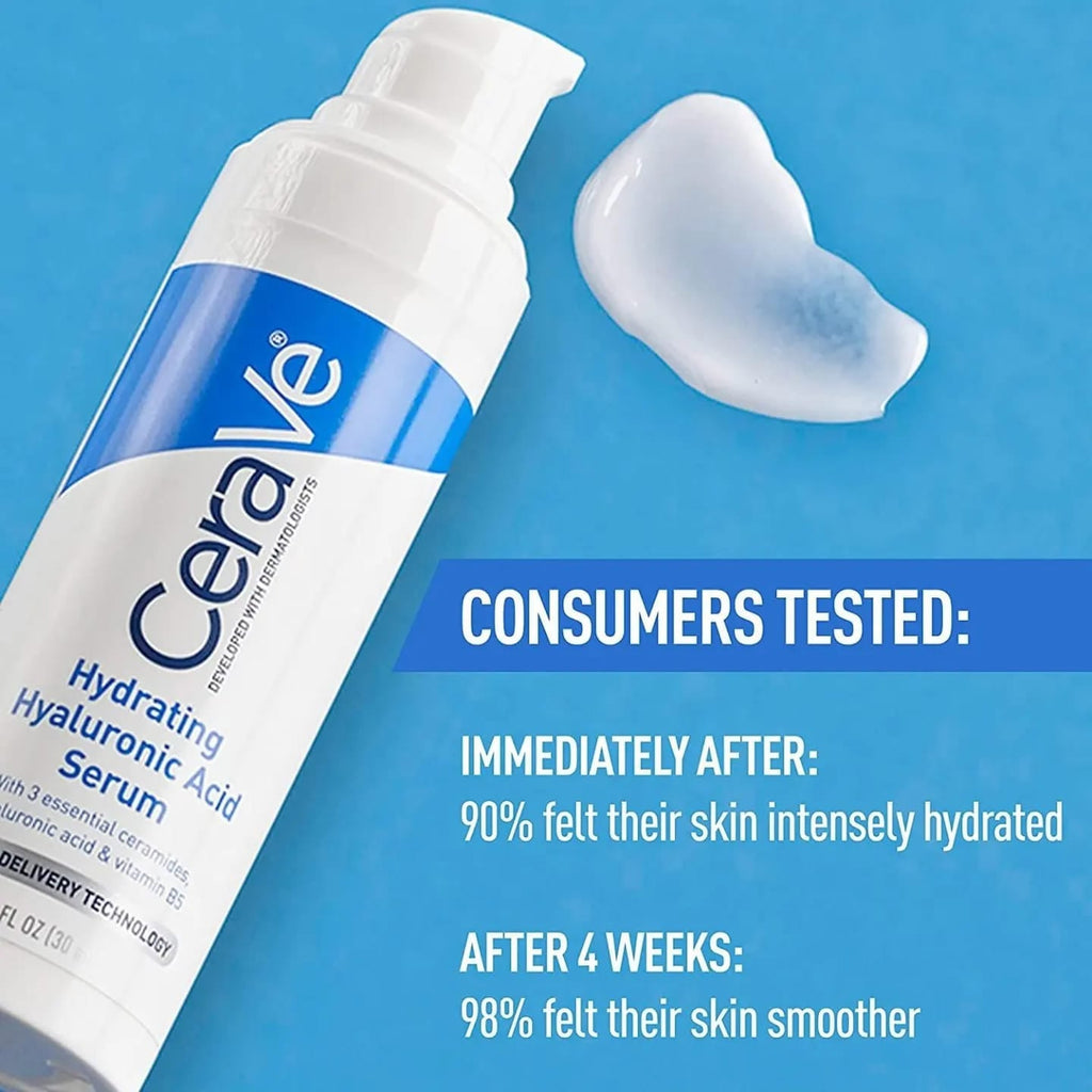 CeraVe Hydrating Hyaluronic Acid Serum 30ml gel texture