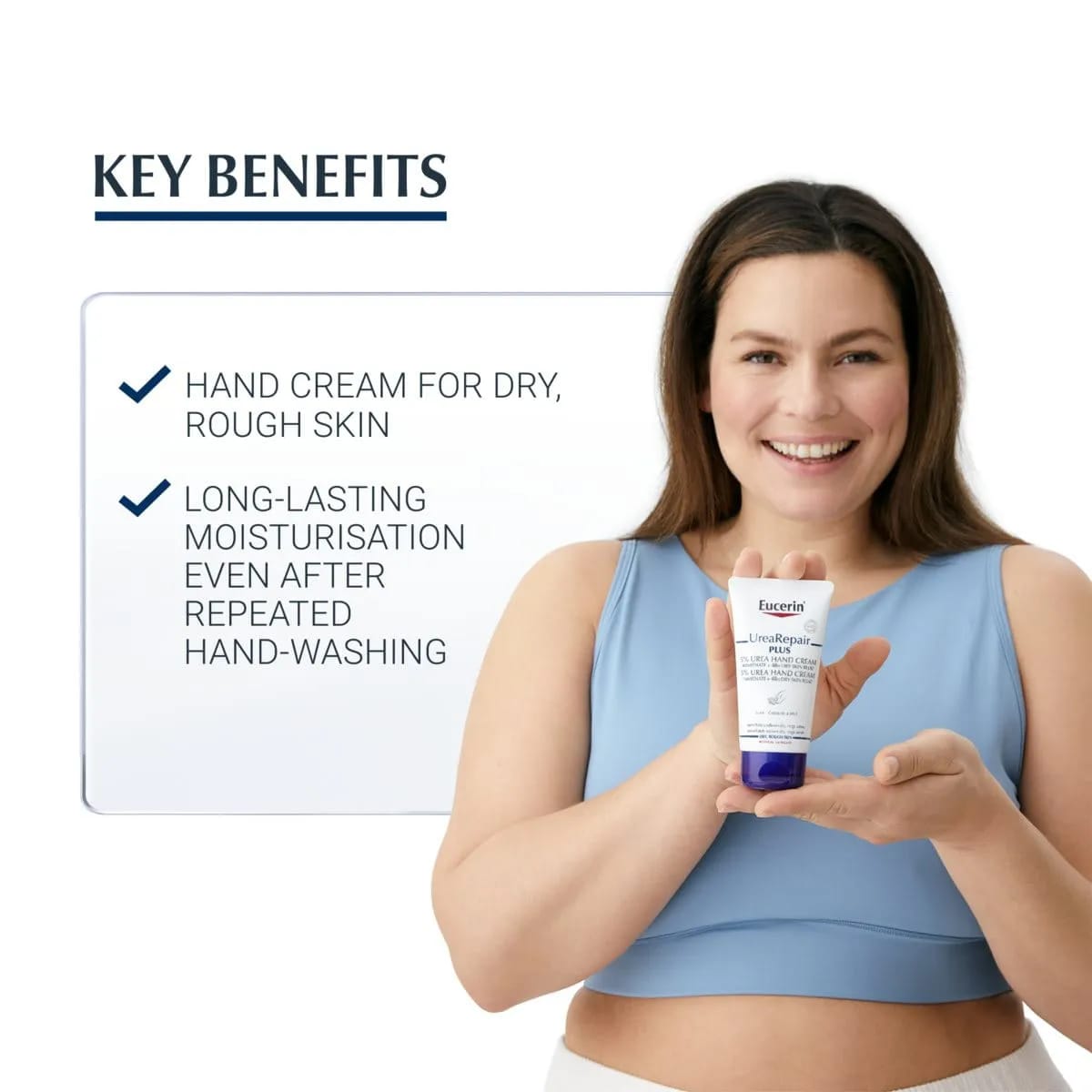 Eucerin UreaRepair Plus 5% Urea Hand Cream 75ml for dry, rough hands