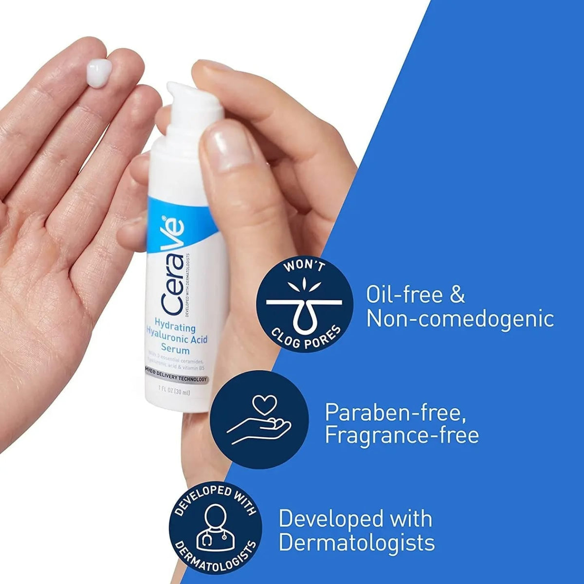 CeraVe Hydrating Hyaluronic Acid Serum packaging
