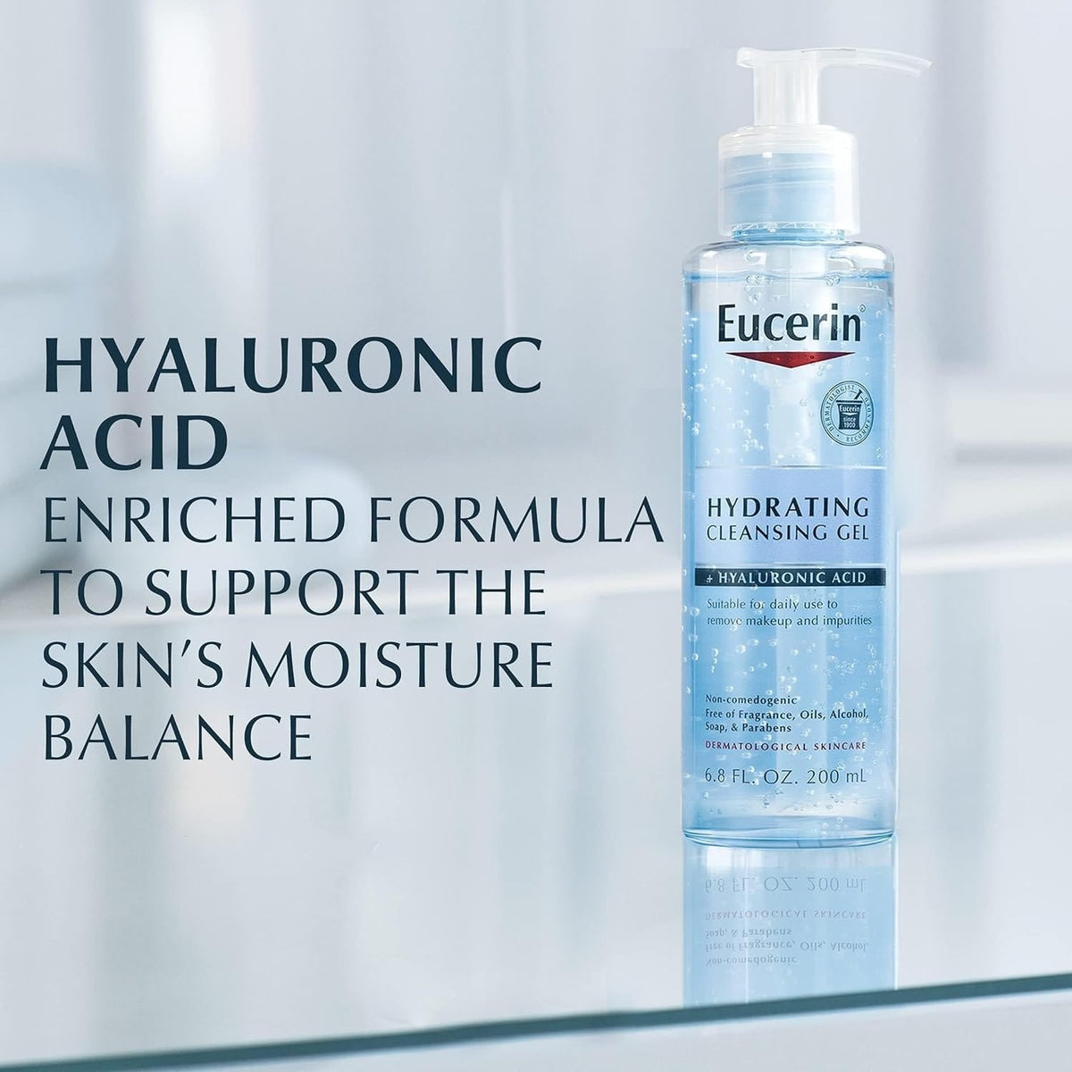 Eucerin DermatoClean Cleansing Gel application