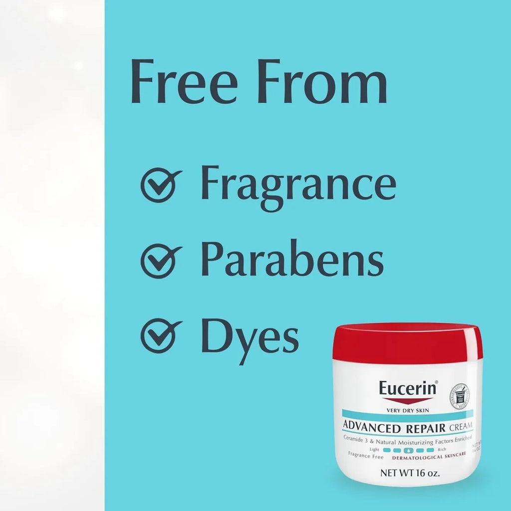 Eucerin Advanced Repair Cream fragrance-free for very dry skin