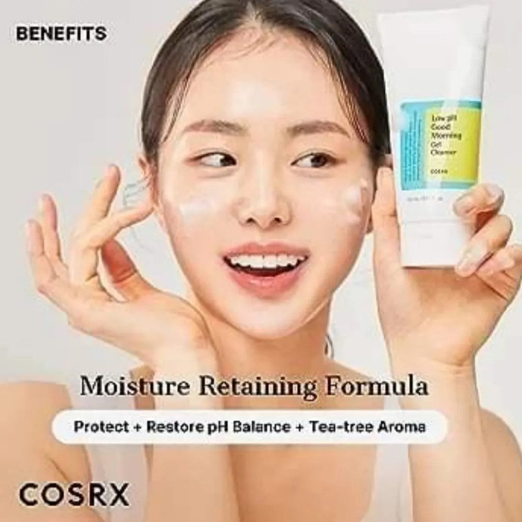 COSRX Low pH Good Morning Gel Cleanser tea tree and BHA ingredients
