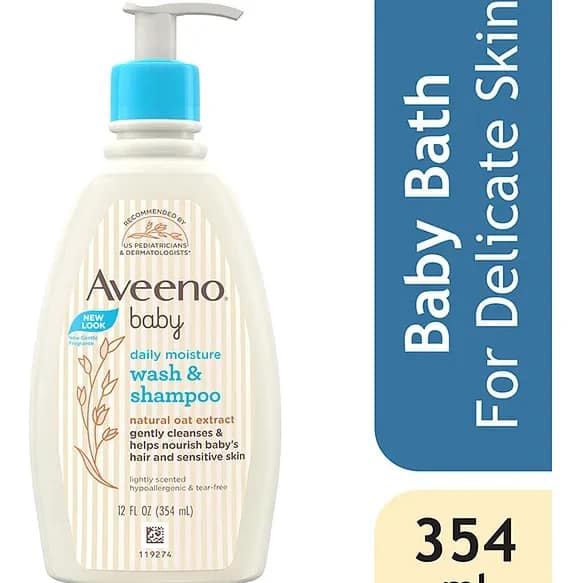 Aveeno Baby Sensitive Skin Bubble Bath 19.2 fl oz