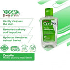 CeraVe Micellar Cleansing Water 295ml with cotton pad