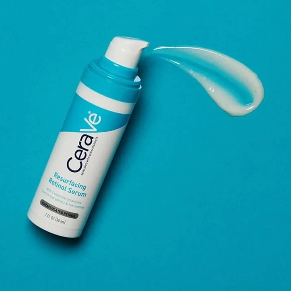 CeraVe Resurfacing Retinol Serum texture for post-acne marks