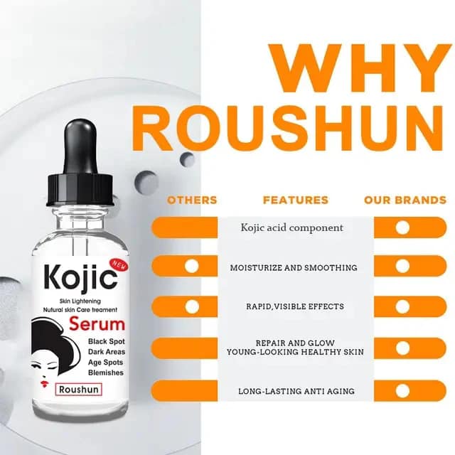 ROUSHUN Kojic Skin Lightening Black Spot Face Serum – image 3