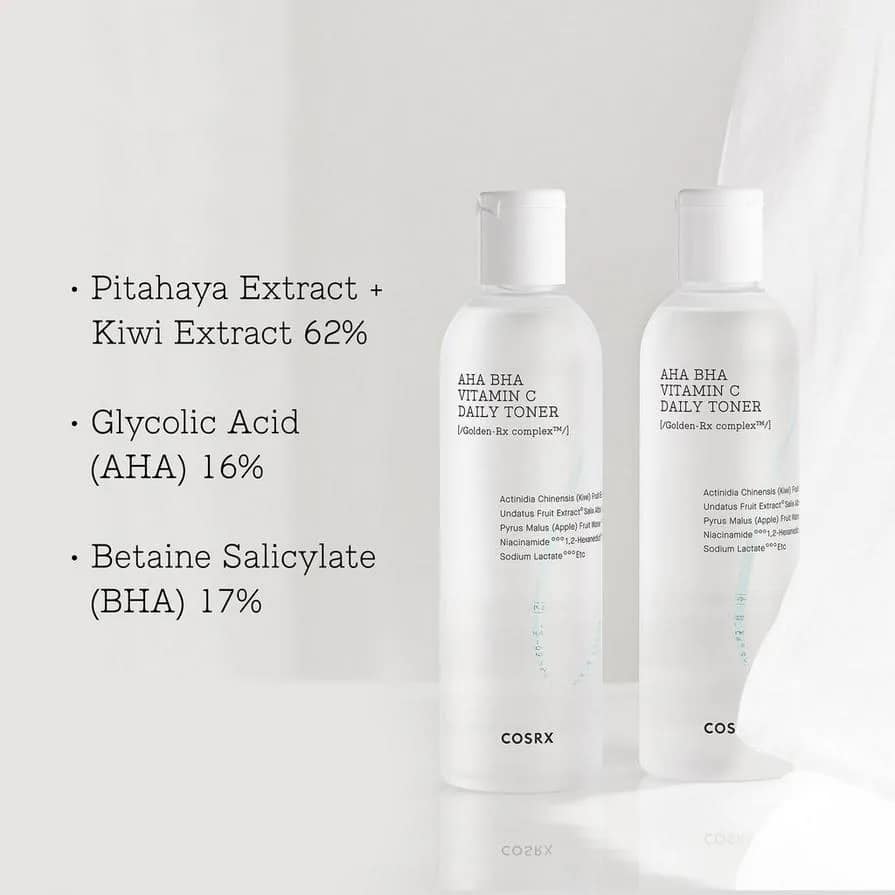 COSRX AHA/BHA Clarifying Treatment Toner for blackheads and pores
