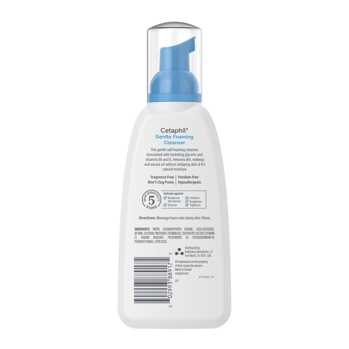Cetaphil Gentle Foaming Cleanser 236ml pump