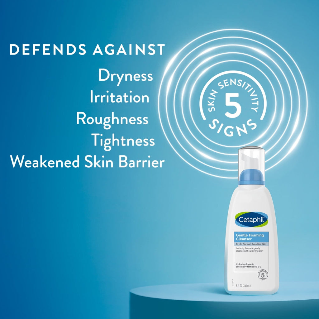 Cetaphil Gentle Foaming Cleanser foam texture
