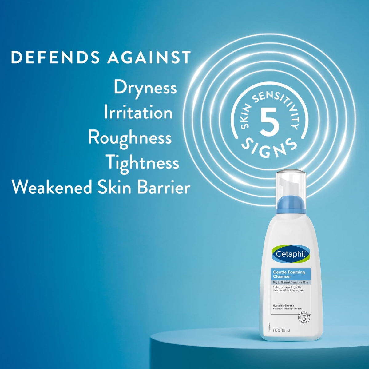 Cetaphil Gentle Foaming Cleanser foam texture