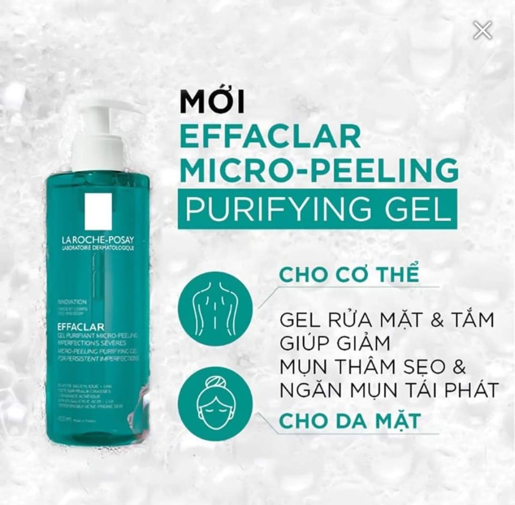 La Roche-Posay Effaclar Micro-Peeling Purifying Gel 400ml pump