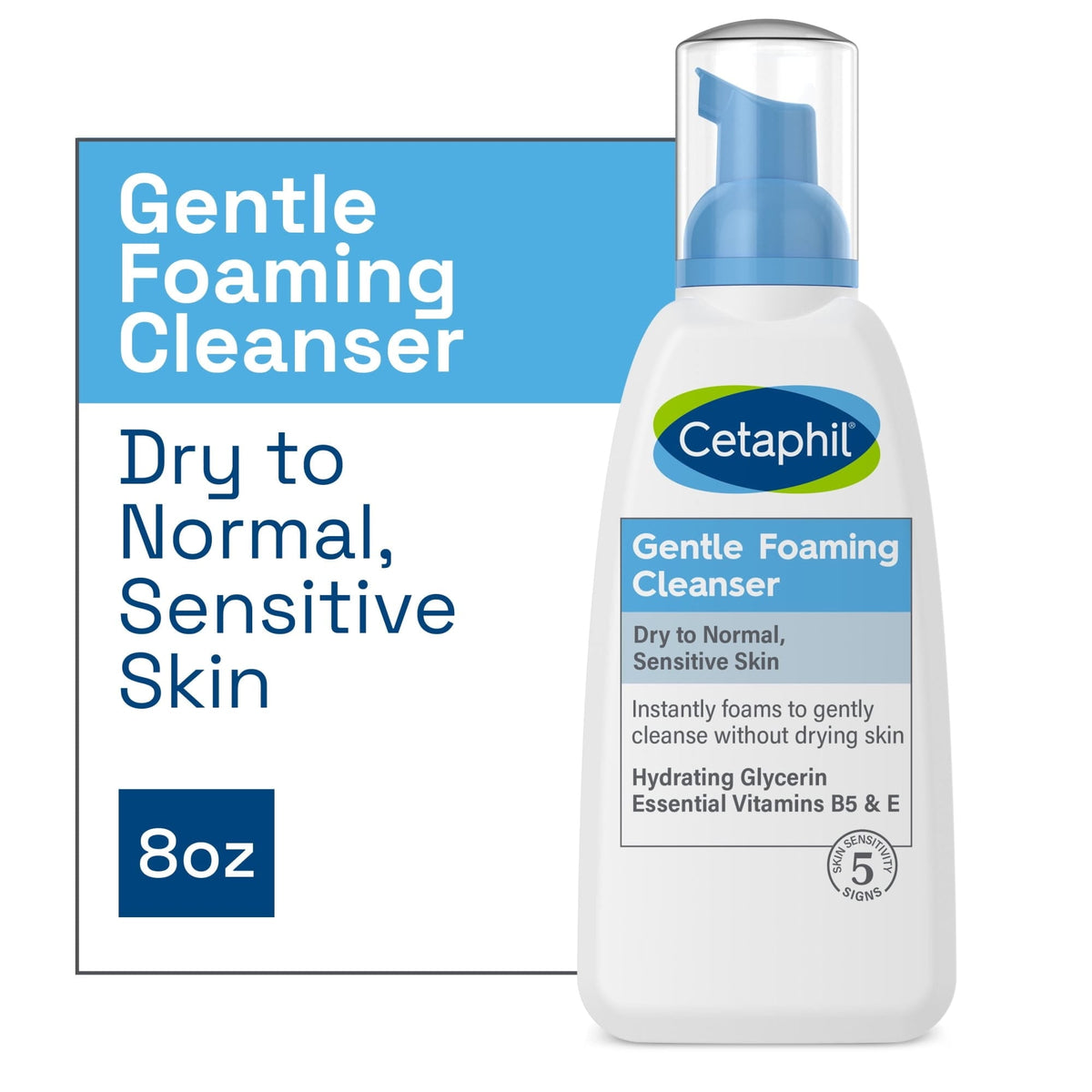 Cetaphil Gentle Foaming Cleanser packaging