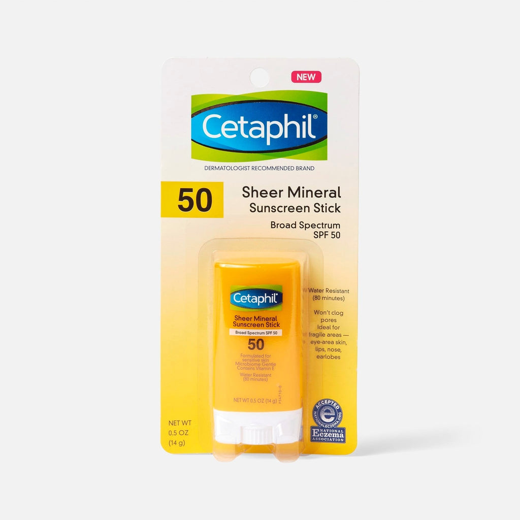 Cetaphil Sheer Mineral Sunscreen Stick zinc oxide