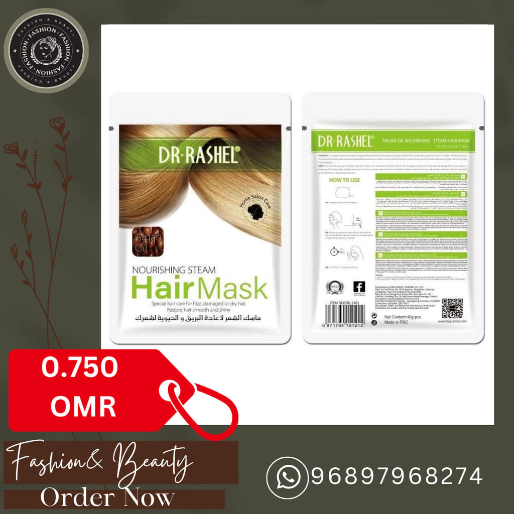 Dr. Rashel Argan Oil Hair Mask 40g – Deep Nourishing Repair Mask for Dry, Damaged Hair