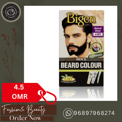 Bigen Men's Beard Color Natural Black 101 – Beard Dye for Grey Coverage – image 2