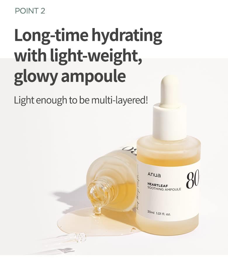 Anua Heartleaf 80% Soothing Ampoule watery serum texture