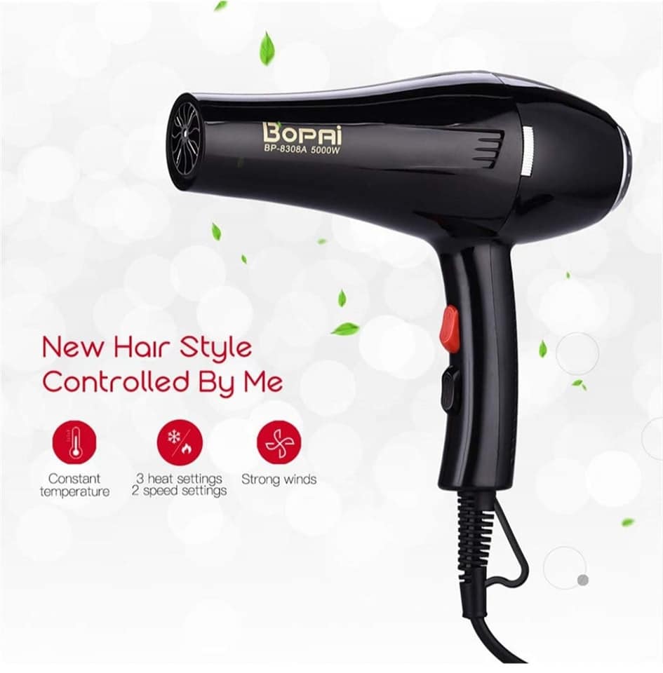 BOPAI Professional Hair Dryer 1500W Black