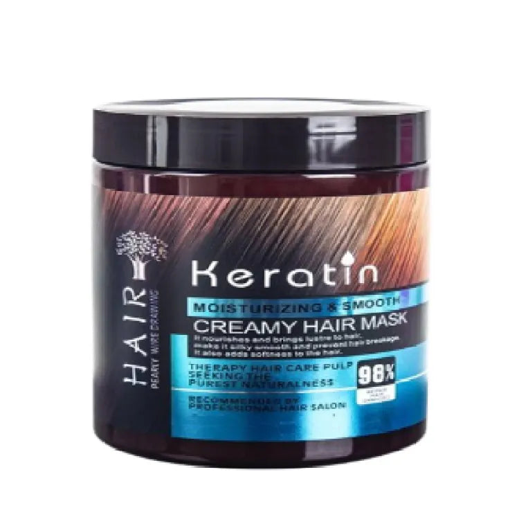 Blue Creamy Keratin Hair Mask Treatment 500ml