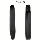 Synthetic Long Straight Ponytail Hair Extensions 22 Inch Claw Jaw Clip In Hair Extensions For Women Synthetic Fiber Hairpieces Hair Accessories – image 8