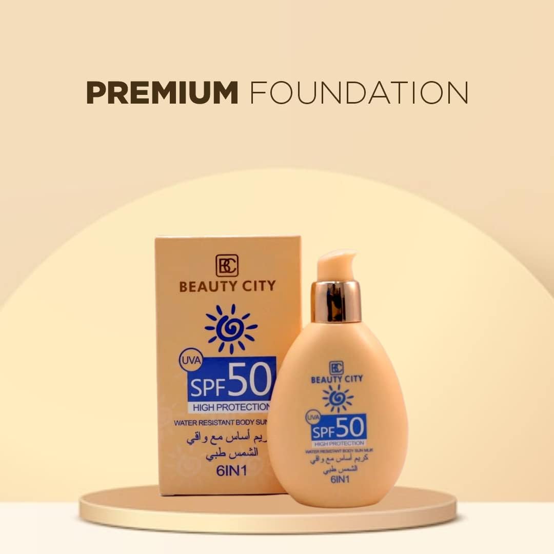 Beauty City 6-in-1 Sun Milk Foundation SPF50