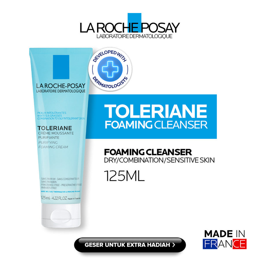 La Roche-Posay Toleriane Foaming Cleanser 125ml foam texture