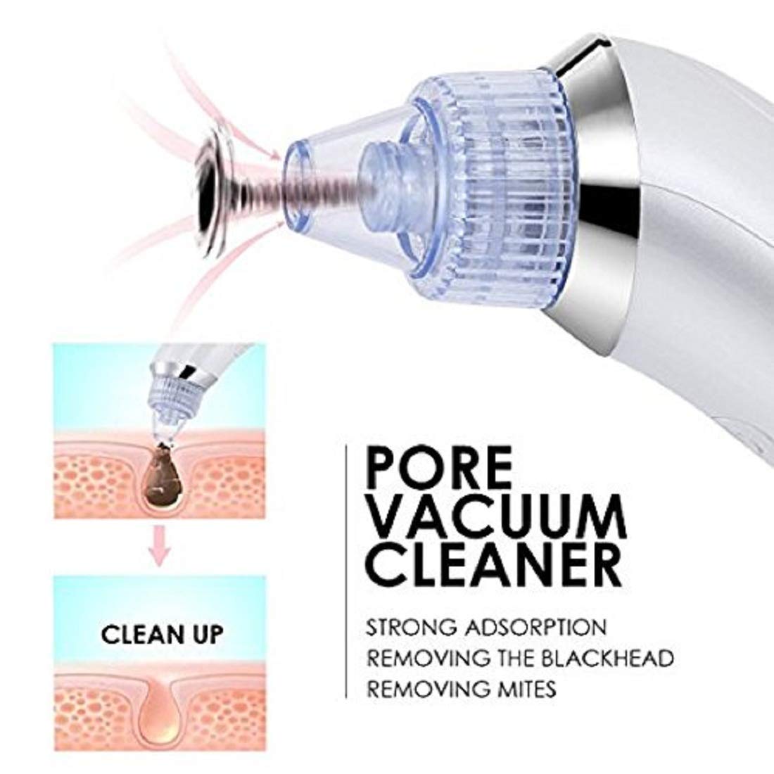 Electric Blackhead Remover – USB Rechargeable Vacuum Pore Cleaner