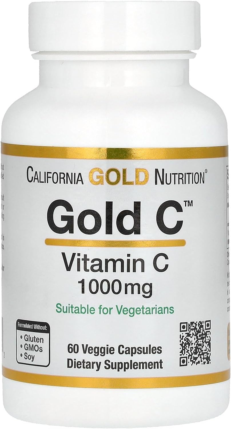 California Gold Nutrition Gold C Vitamin C 1000mg 60 Capsules