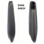 Synthetic Long Straight Ponytail Hair Extensions 22 Inch Claw Jaw Clip In Hair Extensions For Women Synthetic Fiber Hairpieces Hair Accessories – image 4