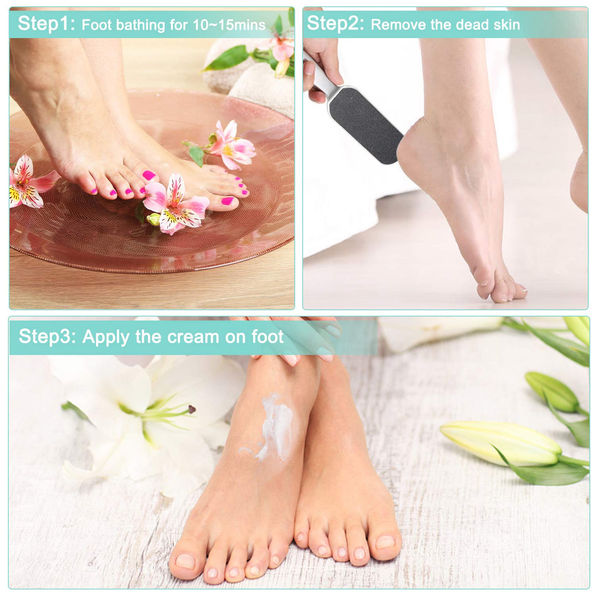 Double-Sided Foot File & Callus Remover – Reusable Pedicure Rasp for Cracked Heels