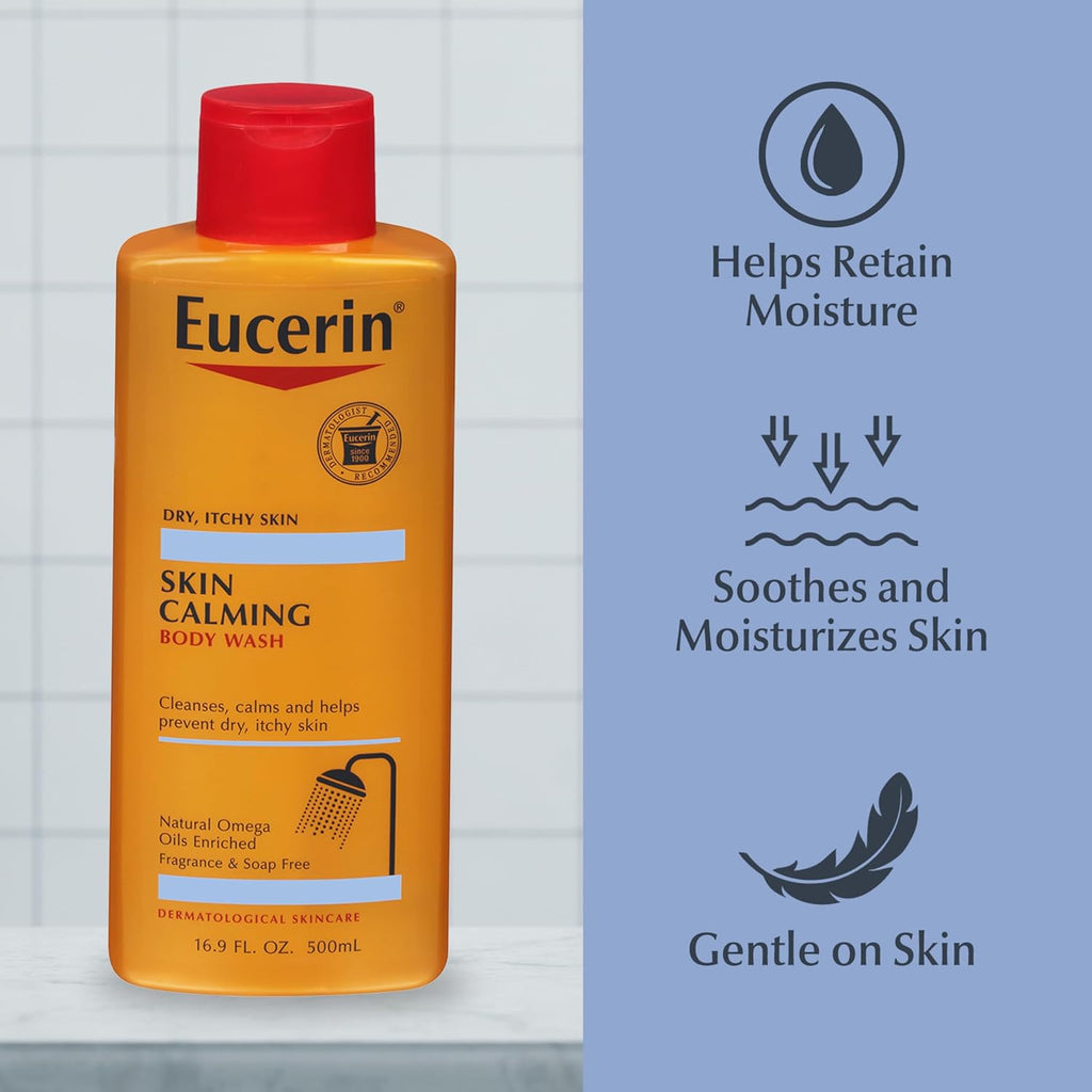 Eucerin Skin Calming Body Wash omega oils