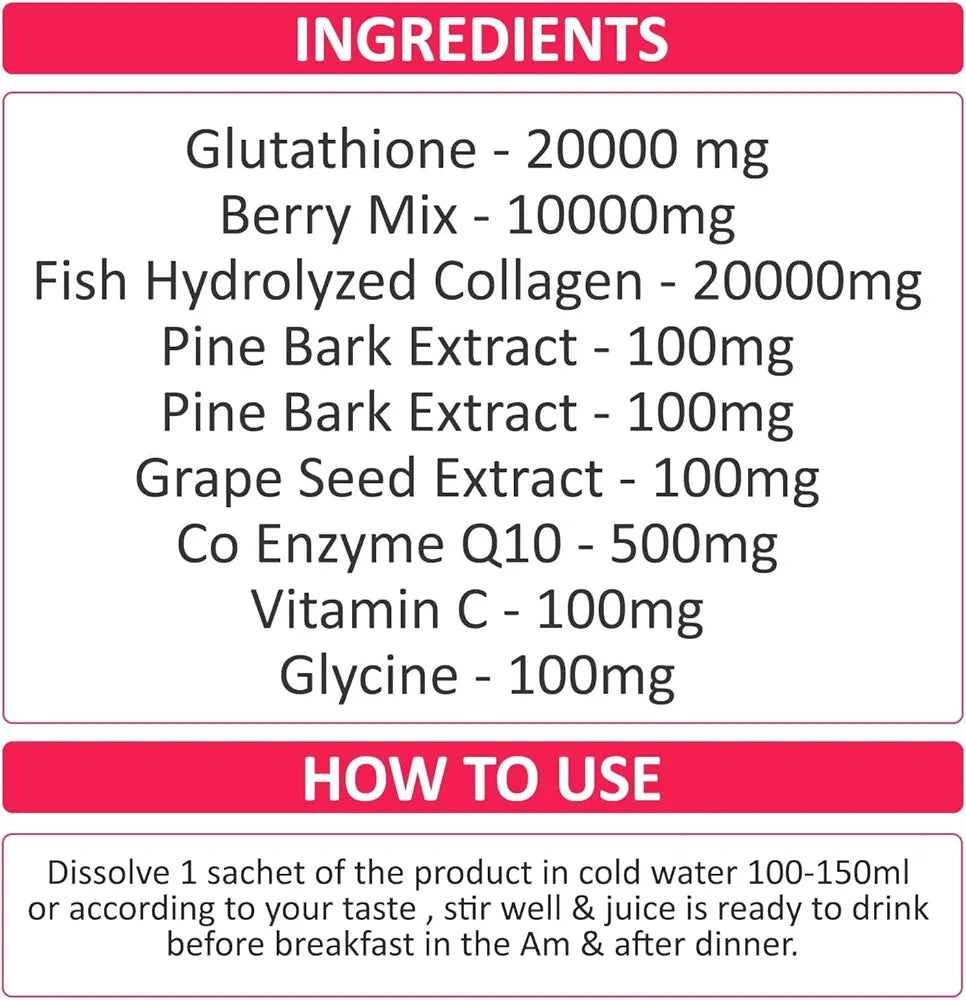 Gluta Berry 200,000mg Glutathione Supplement
