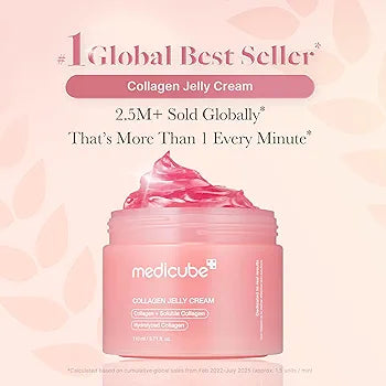 Medicube Collagen Jelly Cream pink jelly texture
