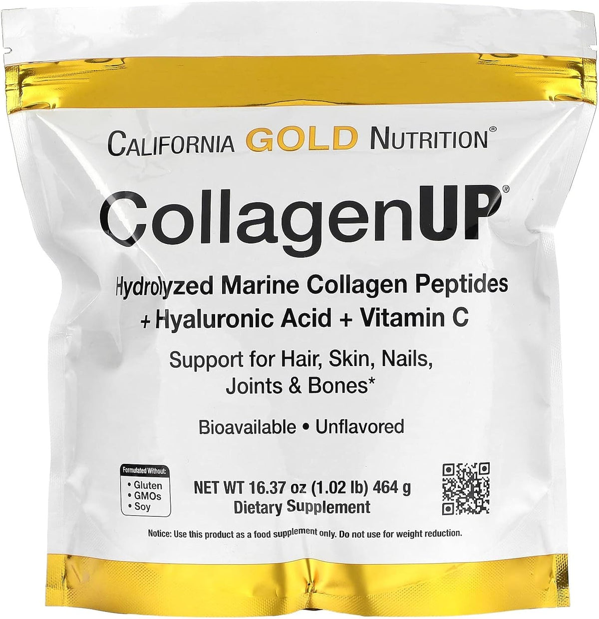 California Gold Nutrition Collagen UP Marine Collagen Peptides
