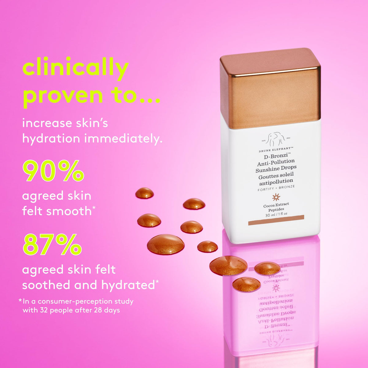 Drunk Elephant D-Bronzi Anti-Pollution Sunshine Drops – Bronzing Serum