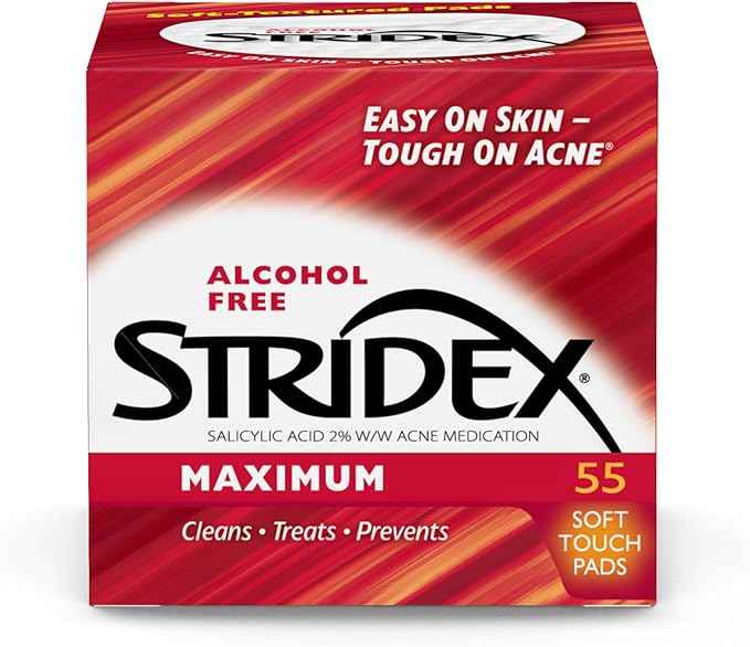 Stridex Medicated Acne Pads Maximum 55 Count