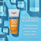 Eucerin Sun Advanced Hydration SPF 50 application