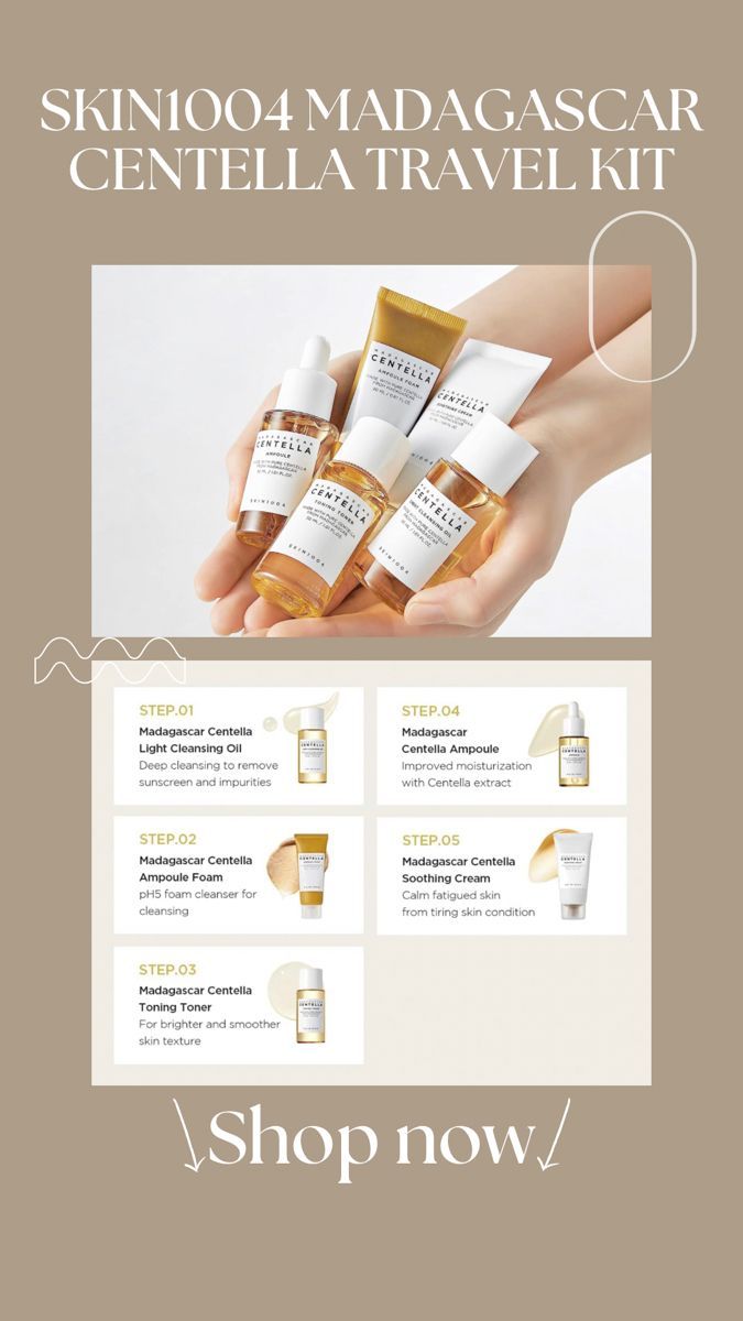SKIN1004 Madagascar Centella Skincare Set 5-step minis