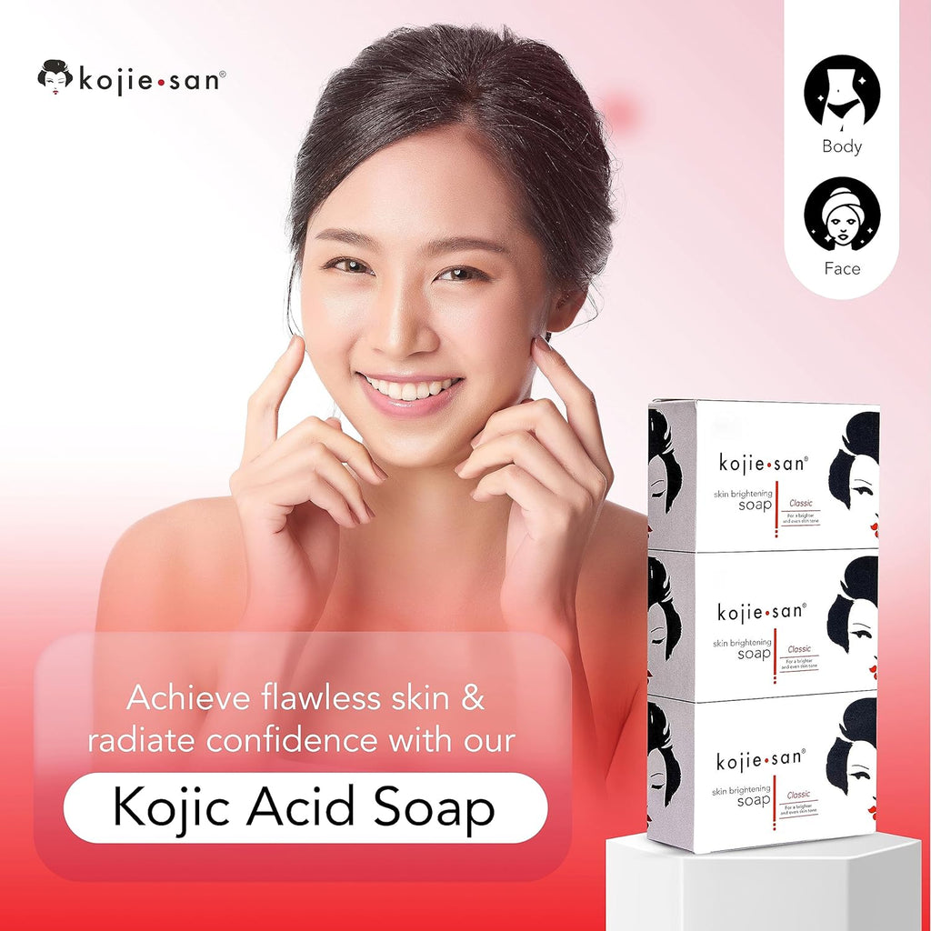 Kojie San Kojic Acid Soap 100g – Original Brightening Soap for Dark Spots
