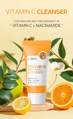 Cross-border LAIKOU Vitamin C Facial Cleanser 40g (color box) Facial Cleansing Care Cleanser