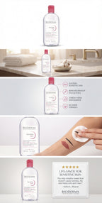 Bioderma Sensibio H2O Micellar Water – Makeup-Removing Cleanser for Sensitive Skin