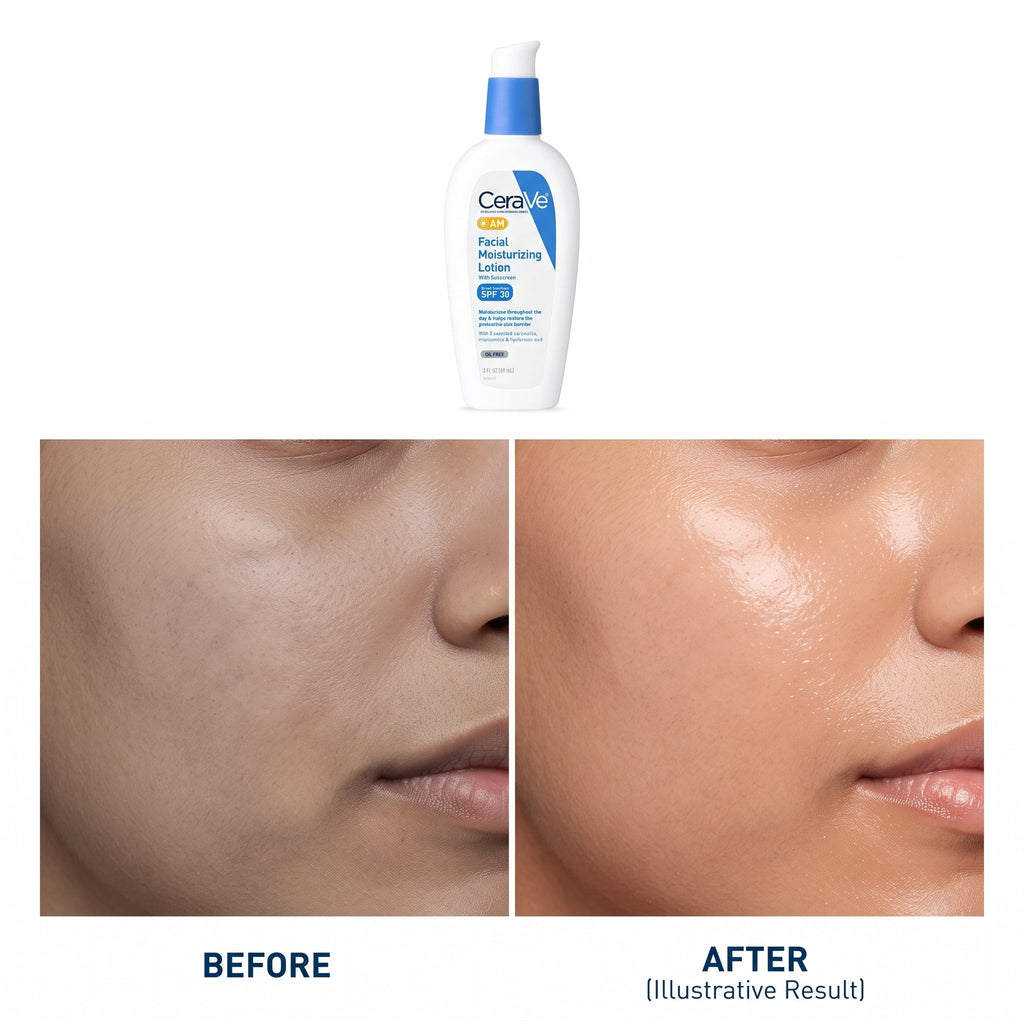 CeraVe AM Facial Moisturising Lotion SPF 30 – Daily Moisturiser with Sunscreen