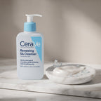 CeraVe Renewing SA Cleanser 237ml – Salicylic Acid Face Wash for Rough, Bumpy Skin
