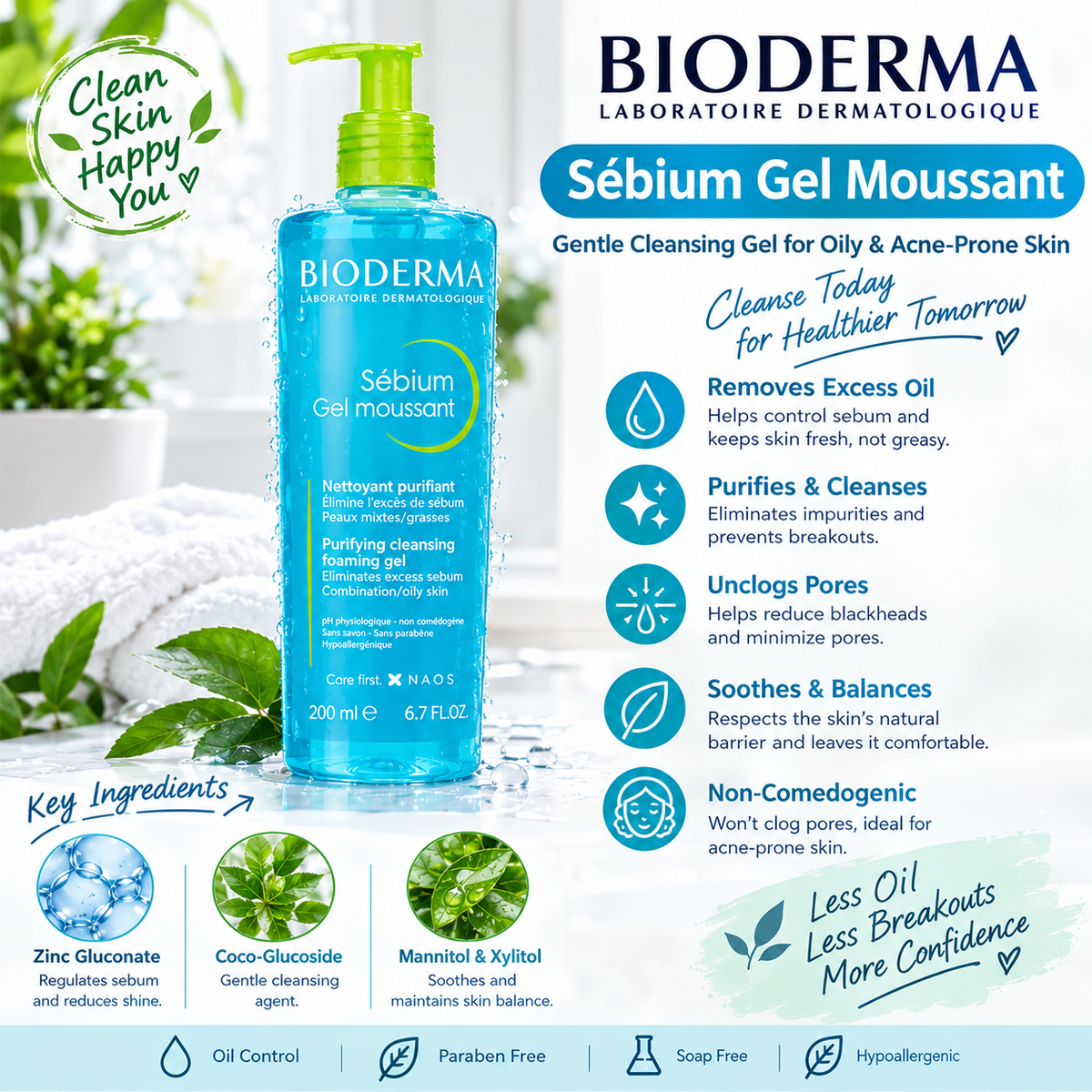 Bioderma Sébium Foaming Gel texture