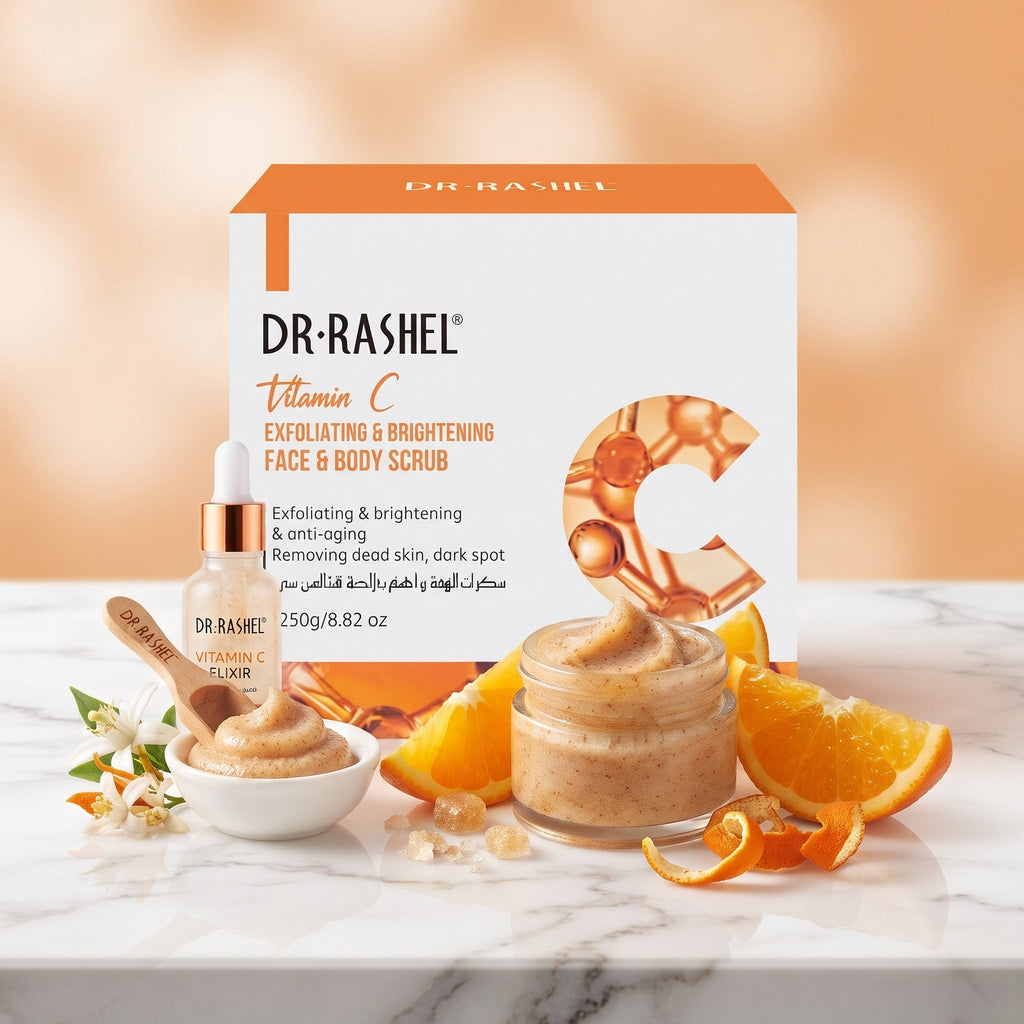 Dr. Rashel Vitamin C – Exfoliating & Brightening Face & Body Scrub