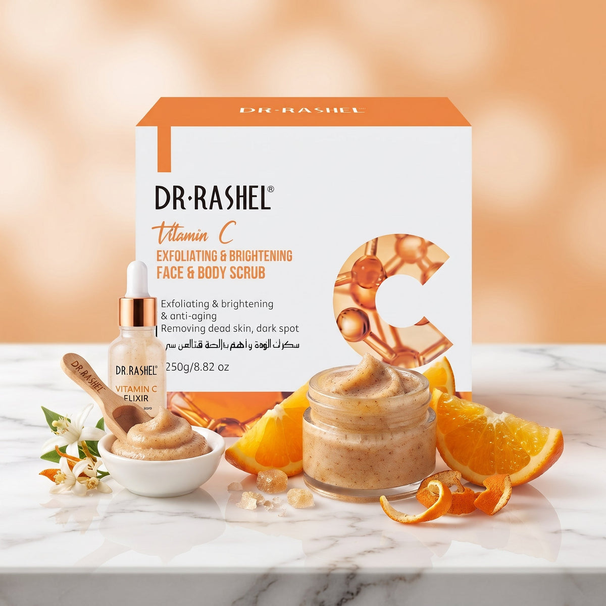 Dr. Rashel Vitamin C – Exfoliating & Brightening Face & Body Scrub