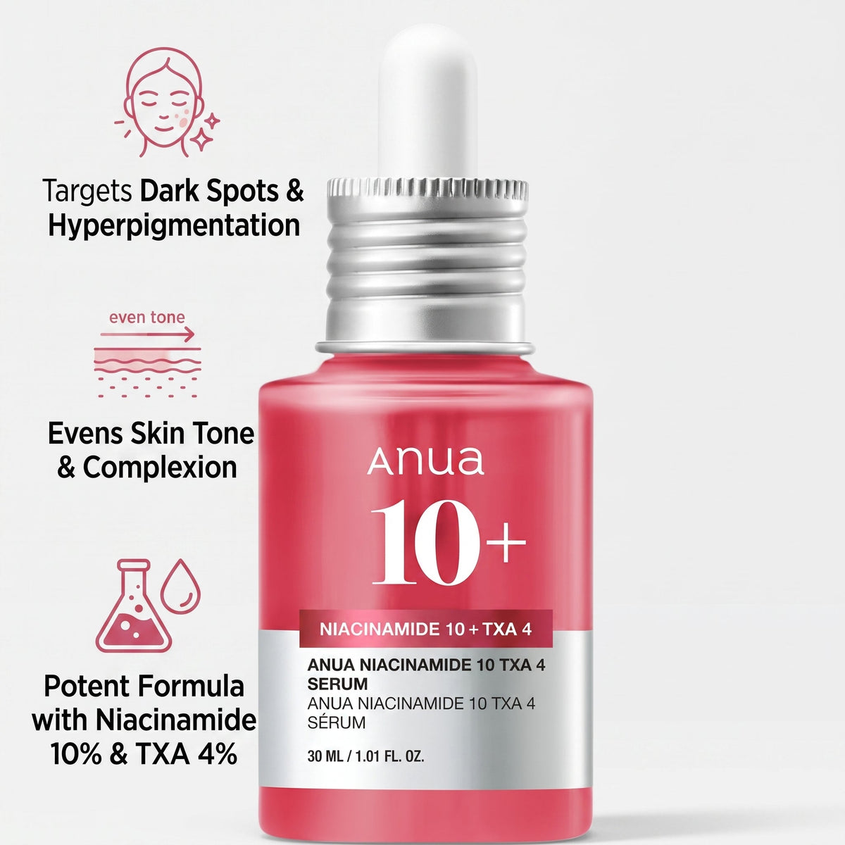 Anua Niacinamide 10% + TXA 4% Serum for dark spots