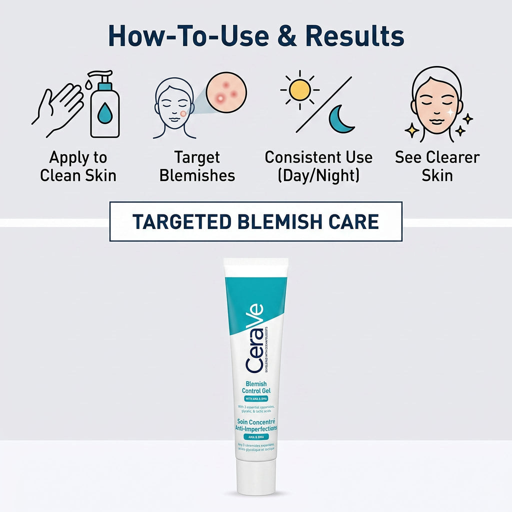 CeraVe Blemish Control Gel salicylic acid for acne-prone skin